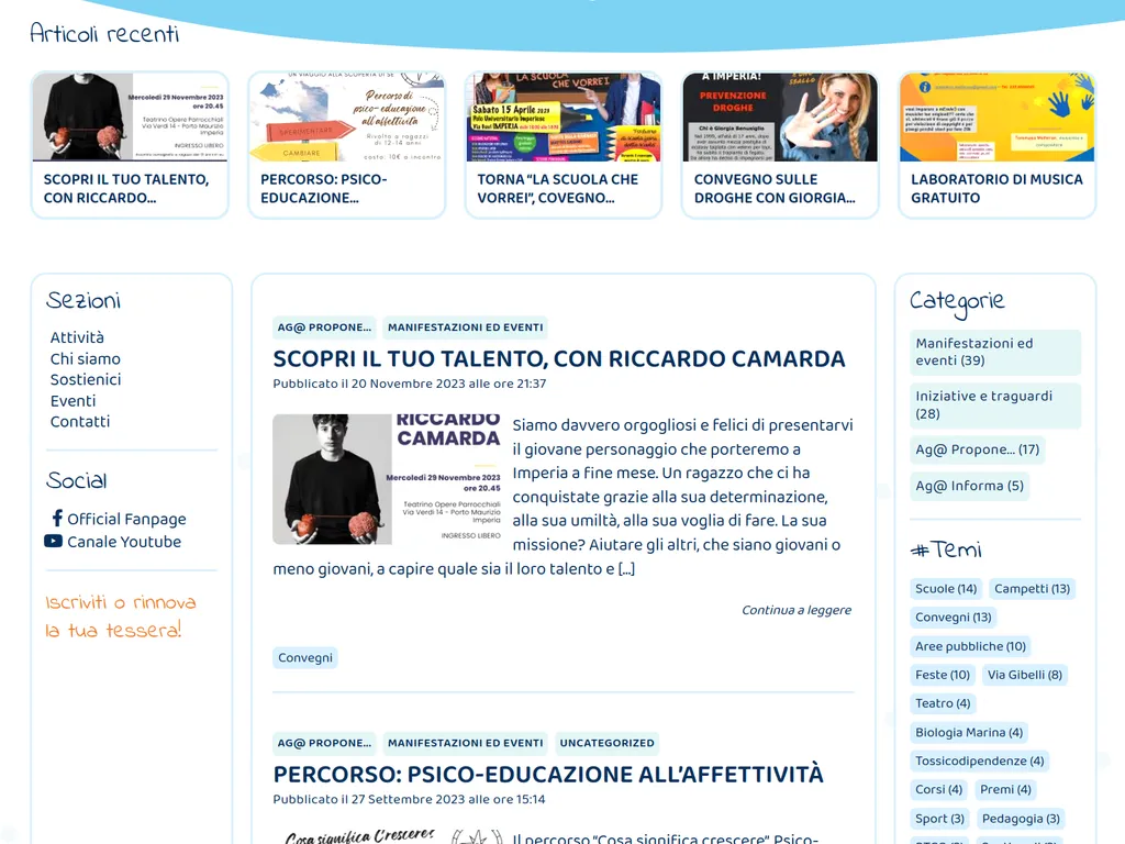 Dettaglio dei contenuti